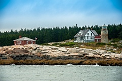 Whitehead Lighthouse on Rocky Island in Midcoast Maine